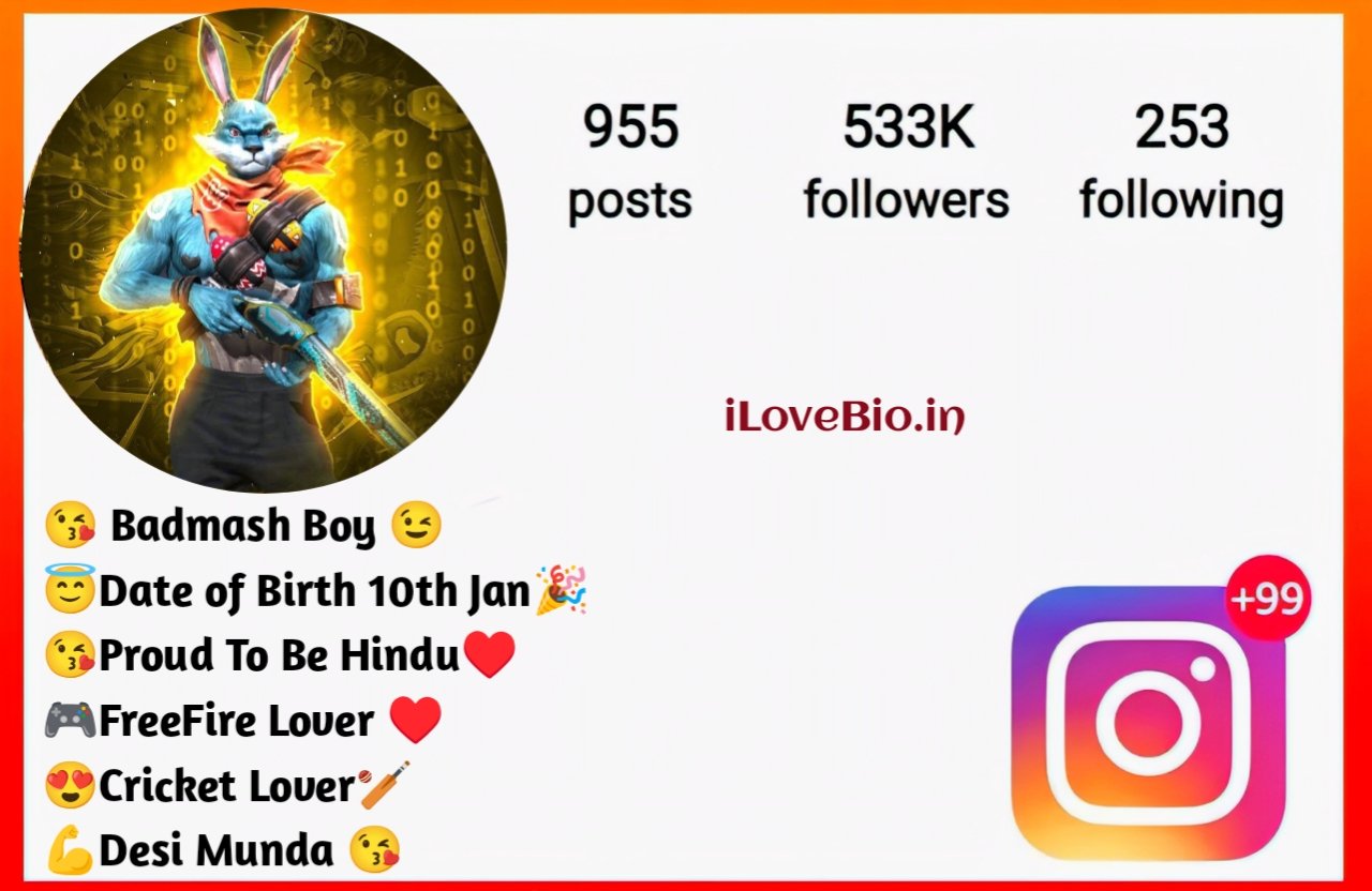 Free Fire Instagram Bio Free Fire Instagram Bio